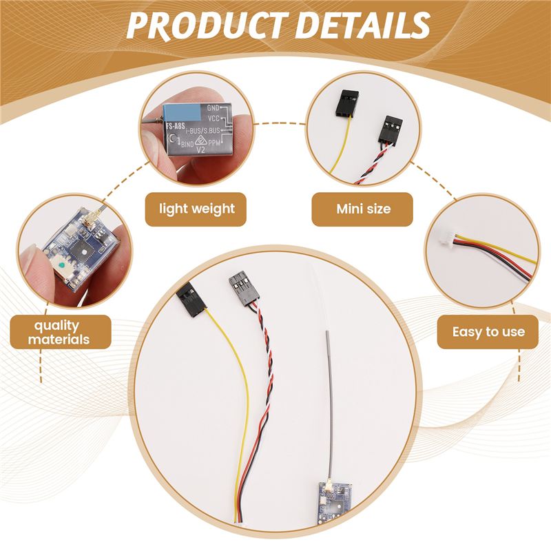 B78B: receptor mini de 2,4 GHz - Receiver Sbus 8Ch reseña y precio